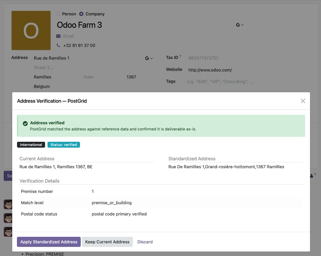 Contact-Odoo-Farm3-Intl-Verify-Address-PostGrid.webp