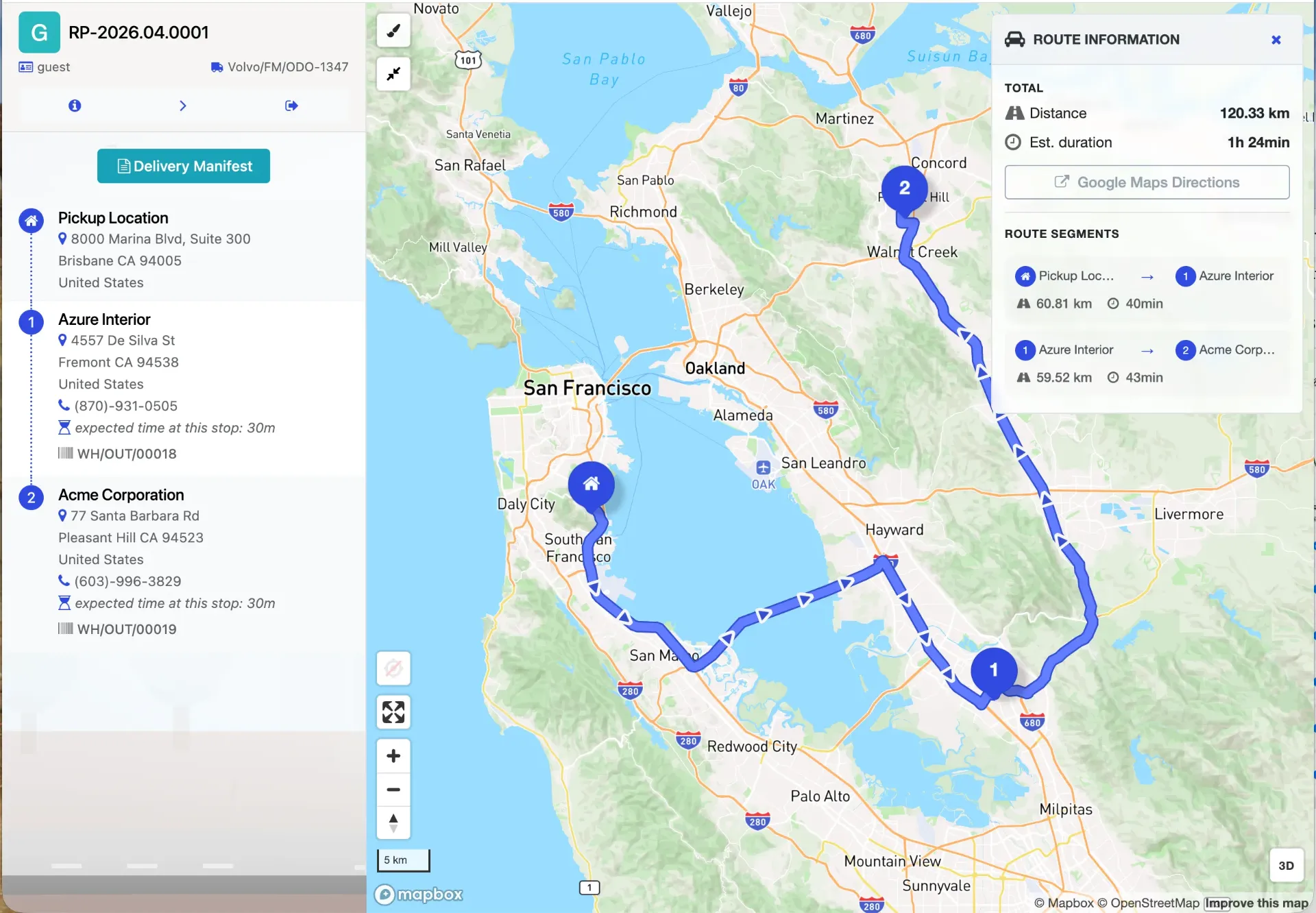 [19.0] Route Planner with Mapbox