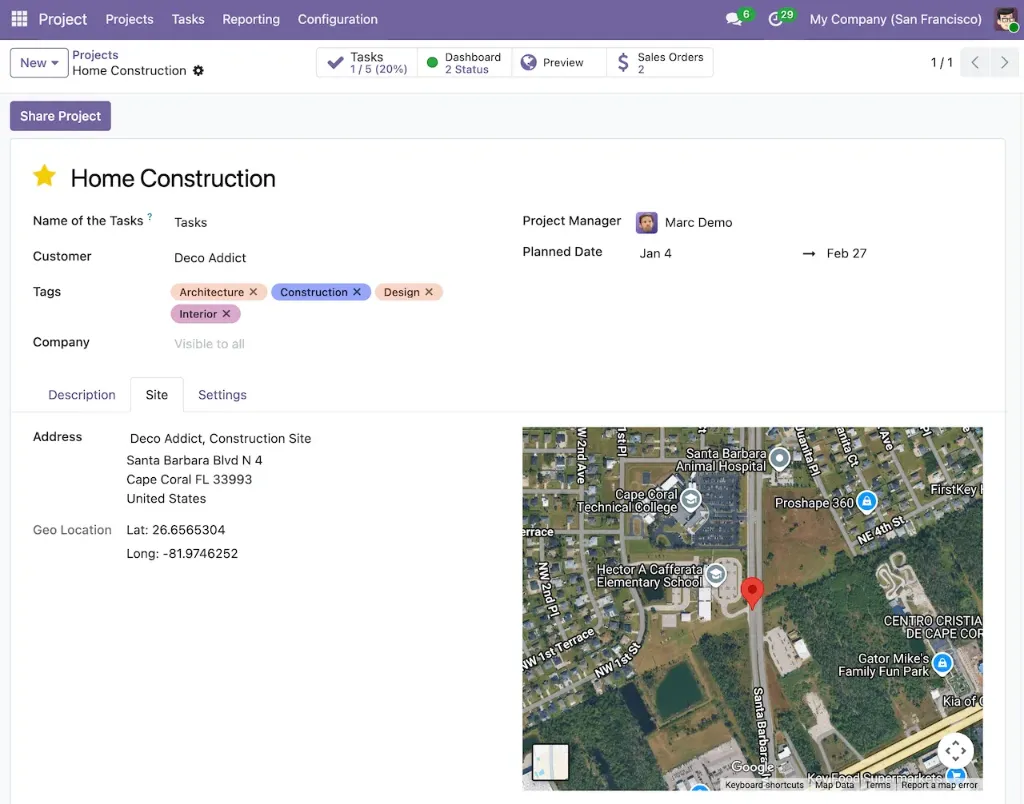 [19.0] Project Google Maps